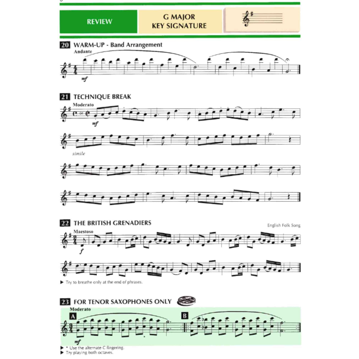 Standard of Excellence - B♭ Tenor Saxophone - Book 3