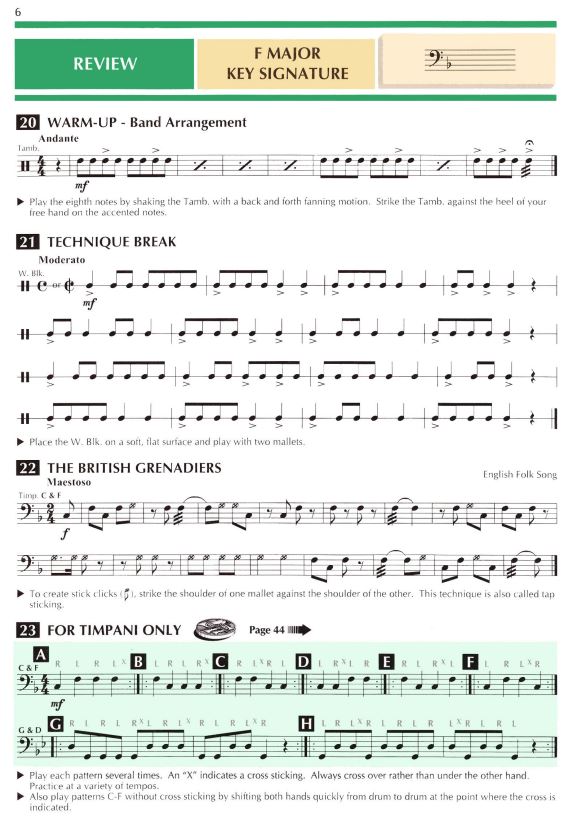 Standard of Excellence - Timpani/Auxiliary Percussion - Book 3