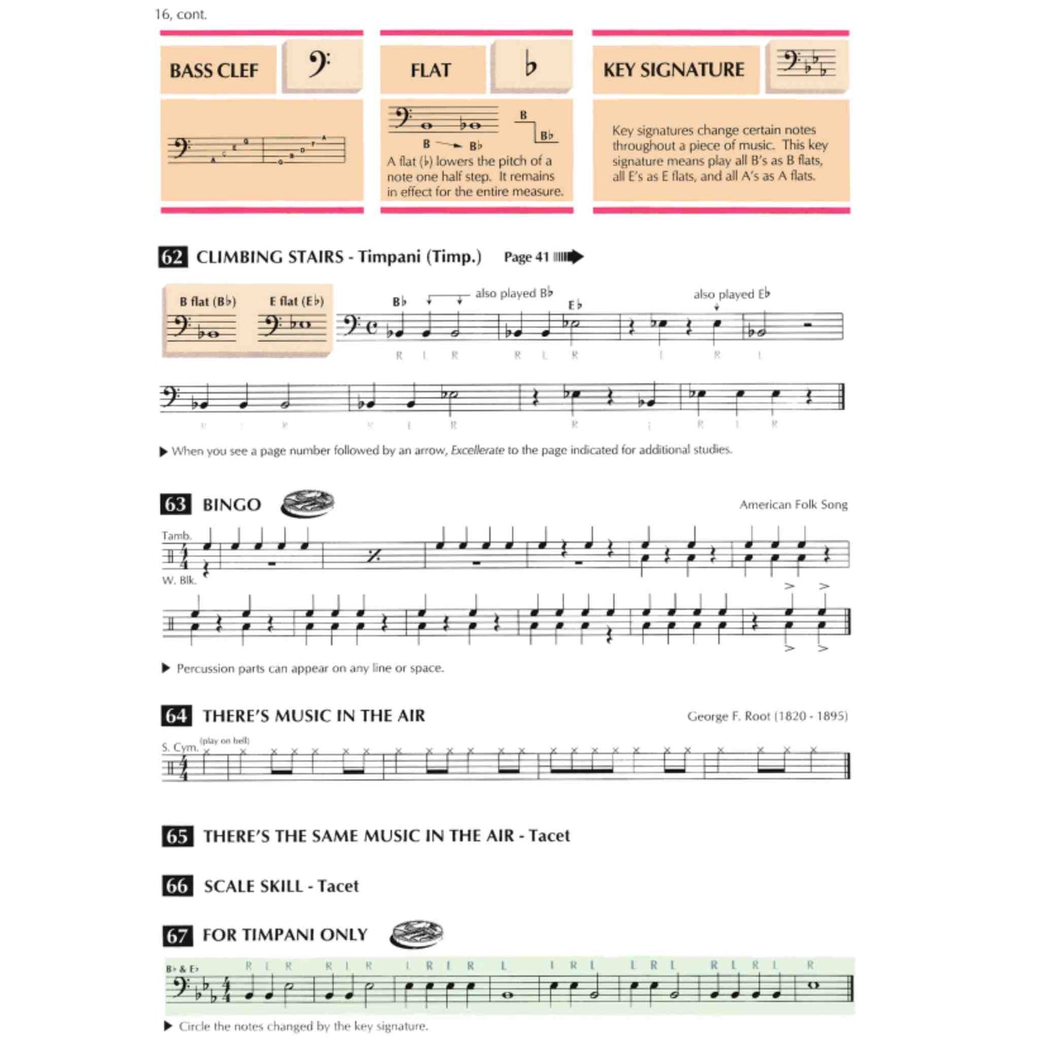 Standard of Excellence - Timpani/Auxiliary Percussion - Book 1