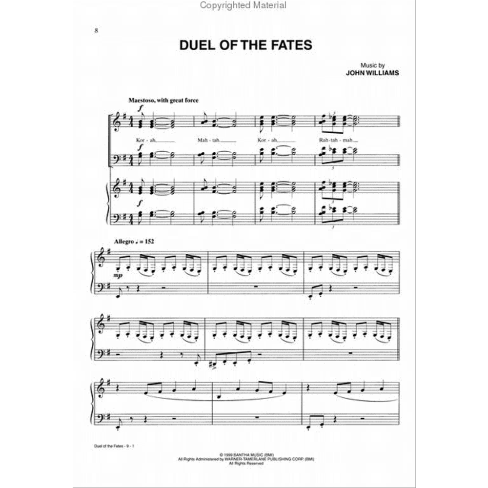 Star Wars: A Musical Journey (Episodes I–VI) – Piano Solos