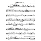Viola music for the song Minute in G from the Suzuki Viola School Volume 2 book. 