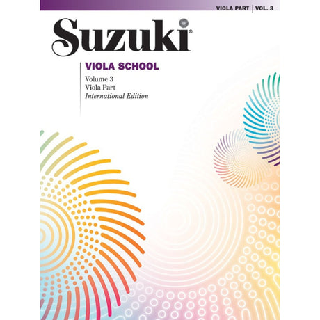 Cover of a music book for Viola titled, "Suzuki Viola School, Volume 3.