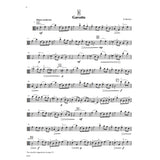 Sheet music for viola for the song "Gavotte." on a white background. 