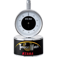 The image shows a Tama Tension Watch, a precision drum tuning tool with a 0-100 gauge dial and chrome construction. It measures drumhead tension for consistent tuning, featuring a circular base labeled "Tension Watch" and Tama branding. Ideal for drummers and technicians, it ensures even tension for studio, live, and professional use. Tama is a respected Japanese drum maker known for quality accessories.