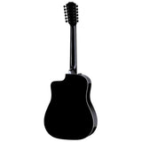 Taylor 250ce Plus Doce Doble - 12-String Acoustic Electric with Gig Bag - Spruce Top - Black