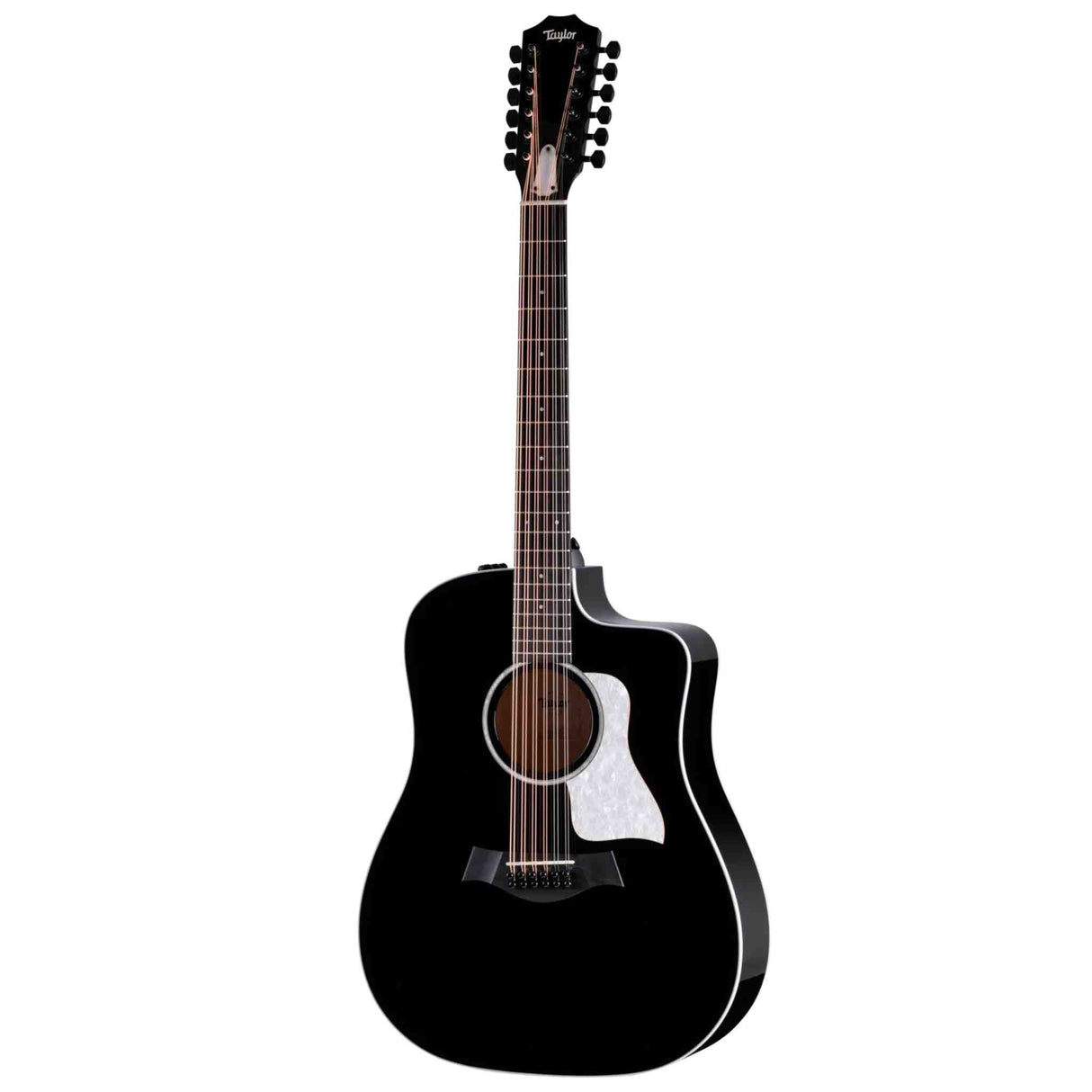 Taylor 250ce Plus Doce Doble - 12-String Acoustic Electric with Gig Bag - Spruce Top - Black