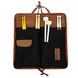 Tetherax Stick Sling Bag - Premium SodoLeather Drumstick Case - Brown