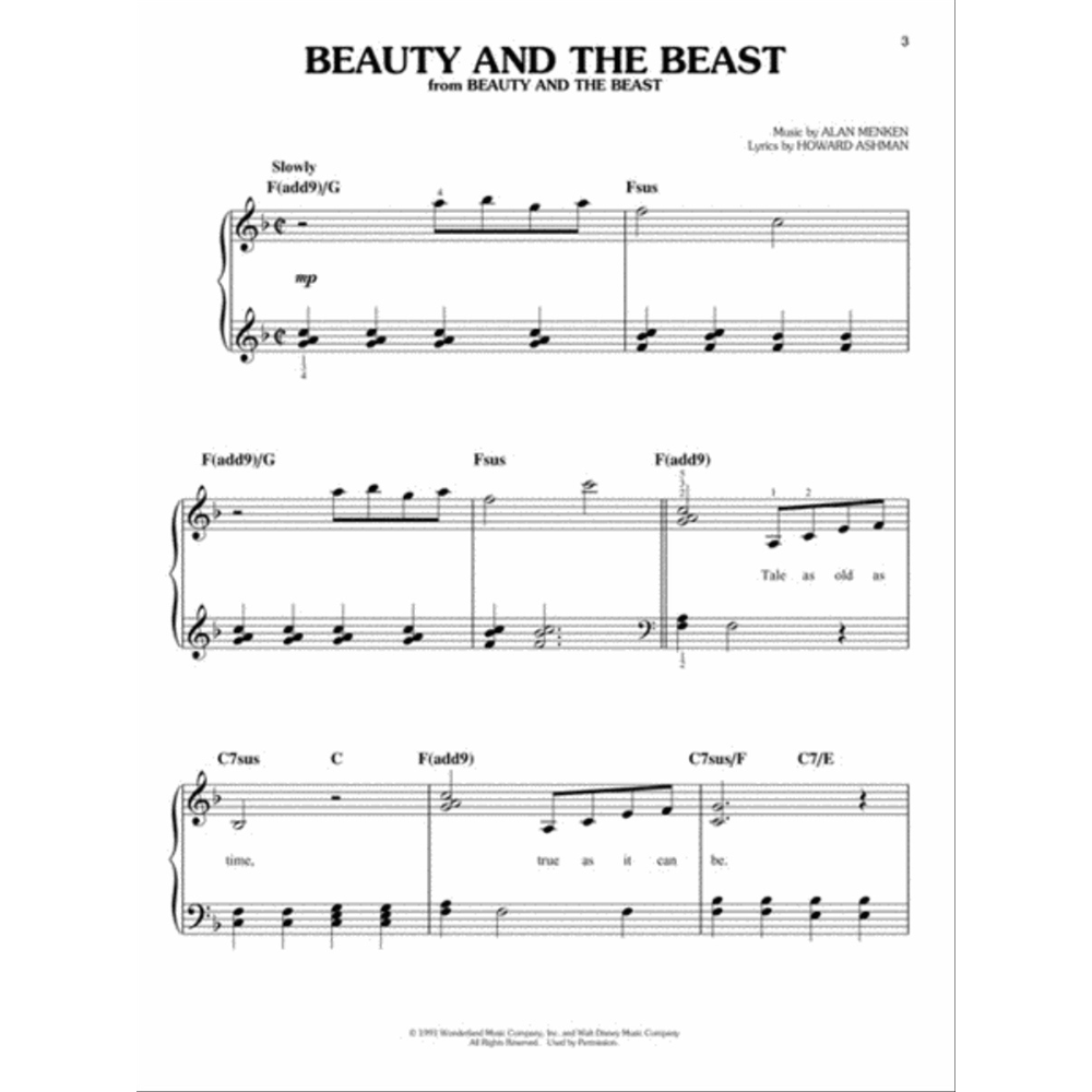 The Disney Collection – 3rd Edition (Easy Piano / Vocal Selections)