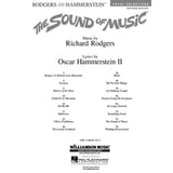 The image shows the cover of a revised edition vocal selections book for "The Sound of Music" by Rodgers and Hammerstein. It features the table of contents listing popular songs like "Do-Re-Mi," "My Favorite Things," and "Climb Ev'ry Mountain," along with a synopsis, show history, and composer biographies. Published by Williamson Music and distributed by Hal Leonard, it is an official licensed sheet music book.