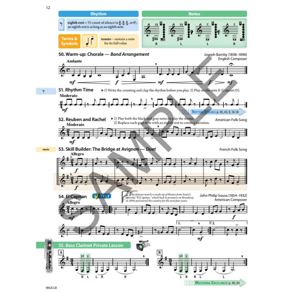 Tradition of Excellence - B♭ Bass Clarinet - Book 2
