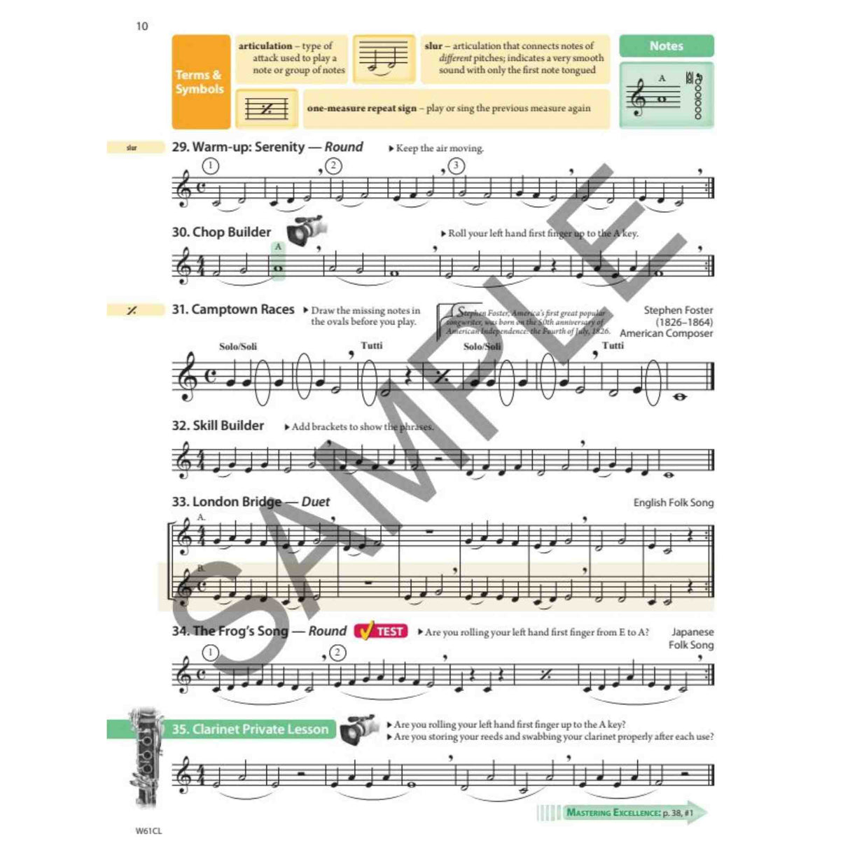 Tradition of Excellence - B♭ Clarinet - Book 1