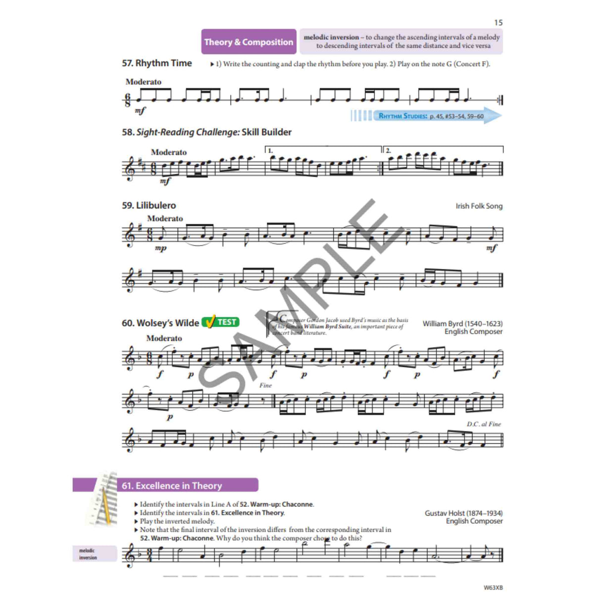 Tradition of Excellence - B♭ Tenor Saxophone - Book 3