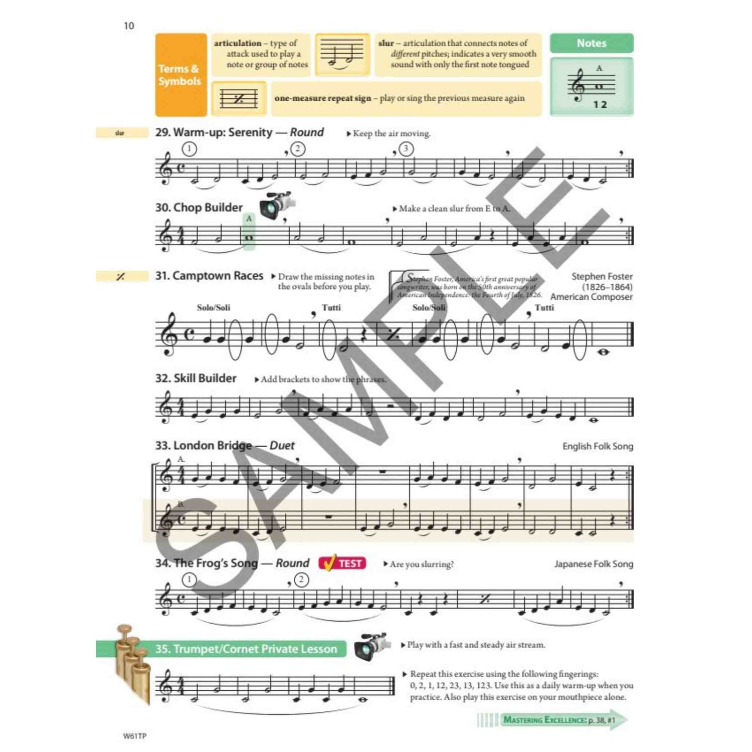 Tradition of Excellence - B♭ Trumpet/Cornet - Book 1