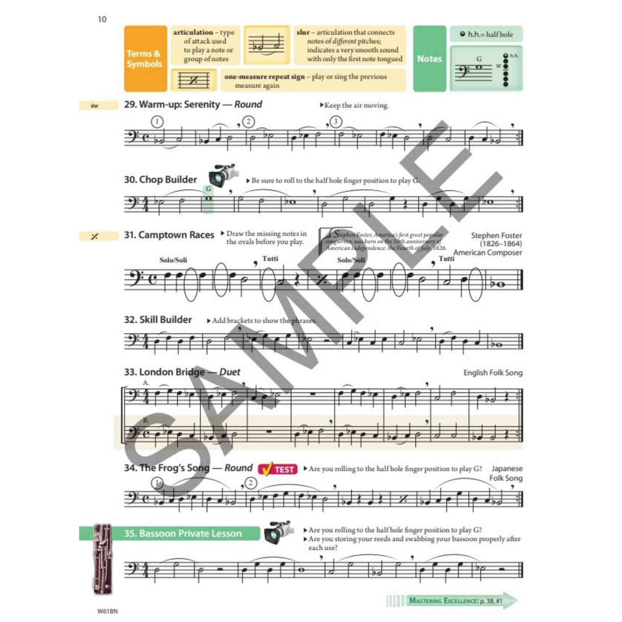 Tradition of Excellence - Bassoon - Book 1