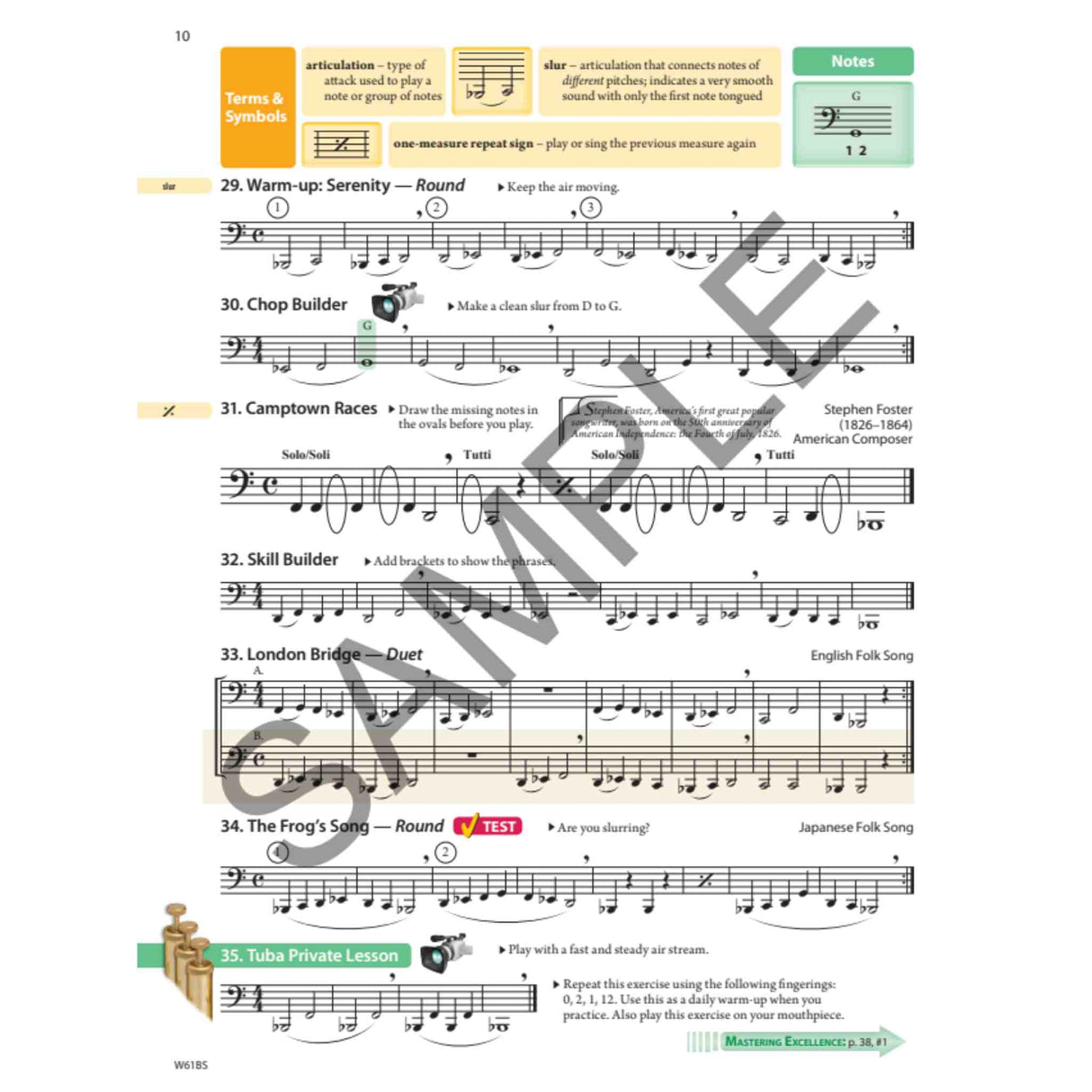 Tradition of Excellence - BB♭ Tuba - Book 1