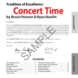 Tradition of Excellence: Concert Time - 12 Selections for Beginning & Young Band - 1st/2nd B♭ Clarinet