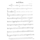 Sheet music for 'North Winds' by Bruce Pearson on a white background