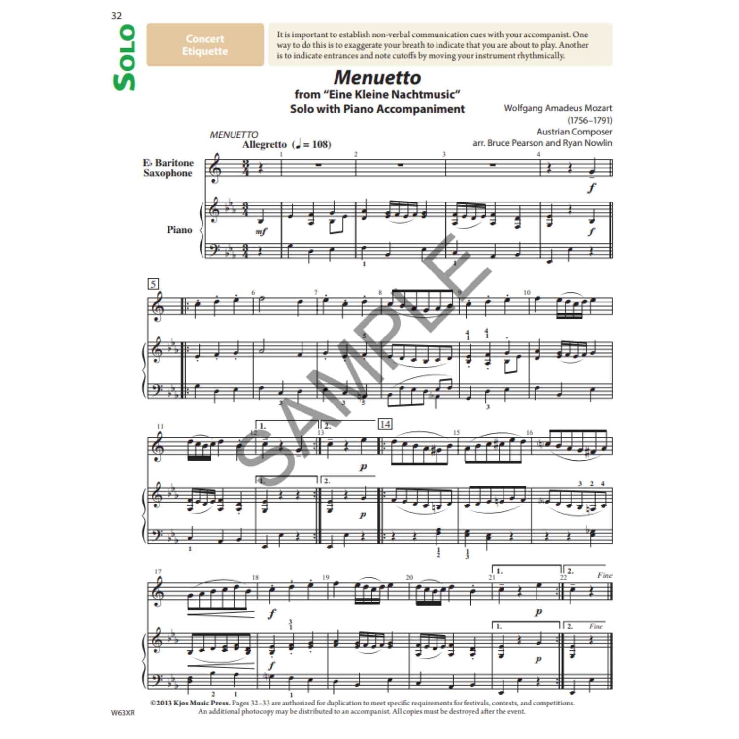 Tradition of Excellence - E♭ Baritone Saxophone - Book 3