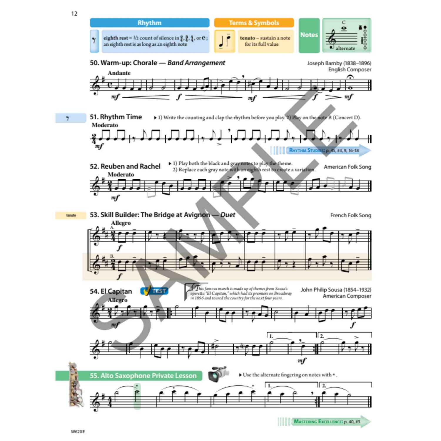 Tradition of Excellence - E♭ Alto Saxophone - Book 2