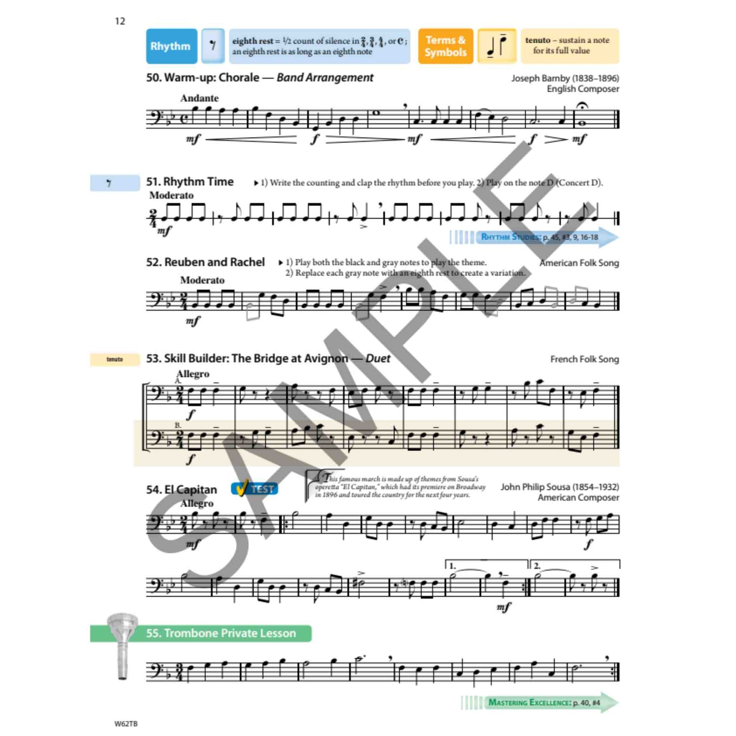 Tradition of Excellence - Trombone - Book 2