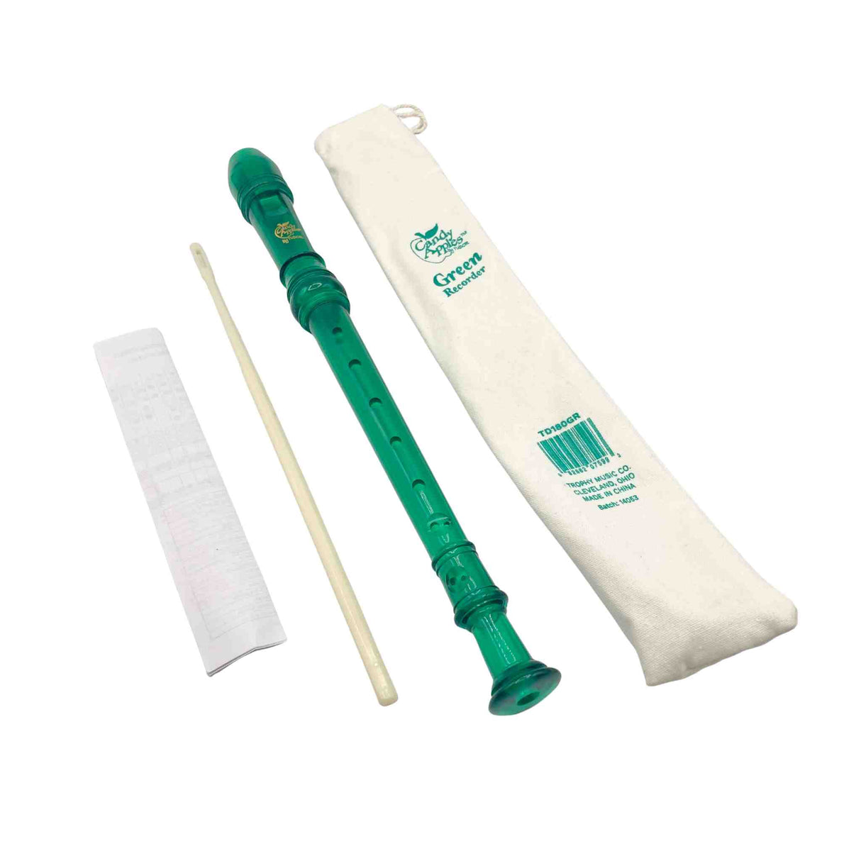 Tudor Candy Apply Soprano Recorder - TD180GR – Green