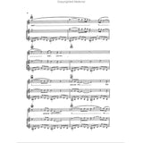 The image shows a page of sheet music with multiple treble staves, various note durations, chord symbols (e.g., G, C, Am), and partial lyrics like "need," "your love," and "God." Slurs connect some notes, and the arrangement appears for piano with both melody and accompaniment. A "Copyrighted Material" watermark indicates it is from a published songbook, likely featuring contemporary/pop style music.
