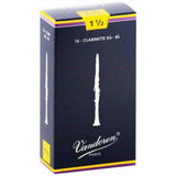 Vandoren Bb Clarinet Traditional Reeds - Strength 1.5 - 10-pack