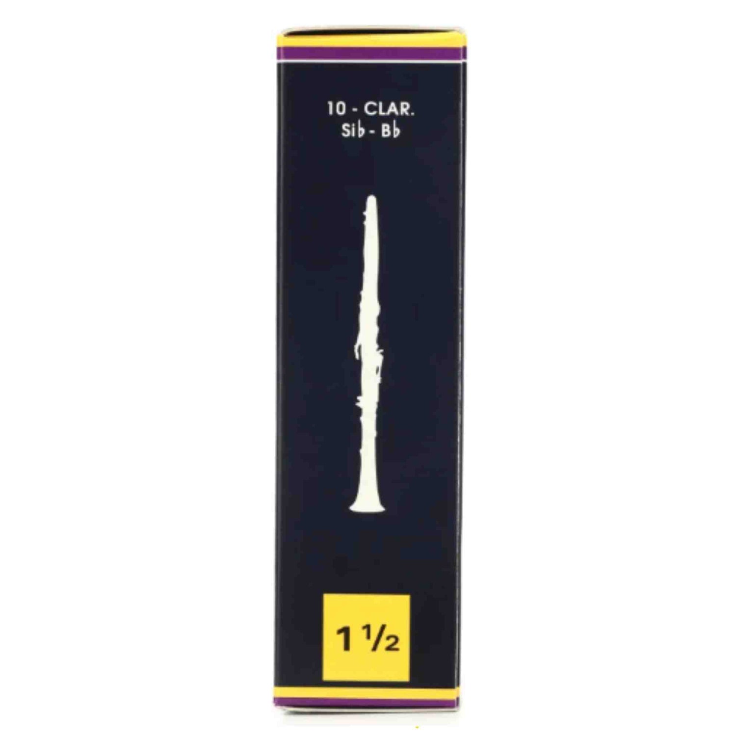 Vandoren Bb Clarinet Traditional Reeds - Strength 1.5 - 10-pack