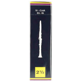 Vandoren Bb Clarinet Traditional Reeds - Strength 2.5 - 10-pack