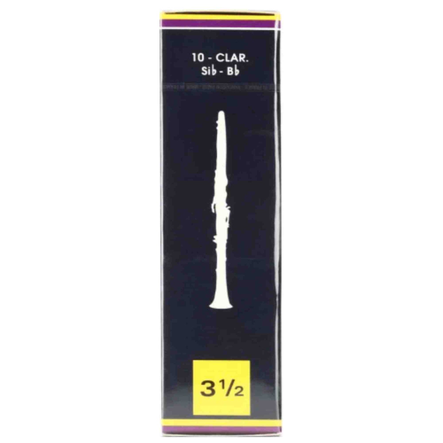 Vandoren Bb Clarinet Traditional Reeds - Strength 3.5 - 10-pack