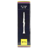 Vandoren Bb Clarinet Traditional Reeds - Strength 3.5 - 10-pack