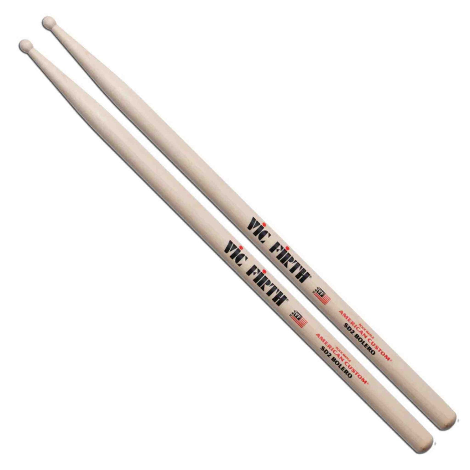 Vic Firth American Custom Bolero Maple Drumsticks - SD2 - Pair