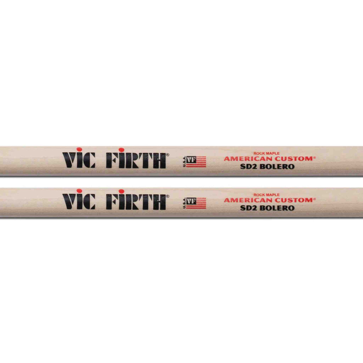 Vic Firth American Custom Bolero Maple Drumsticks - SD2 - Pair