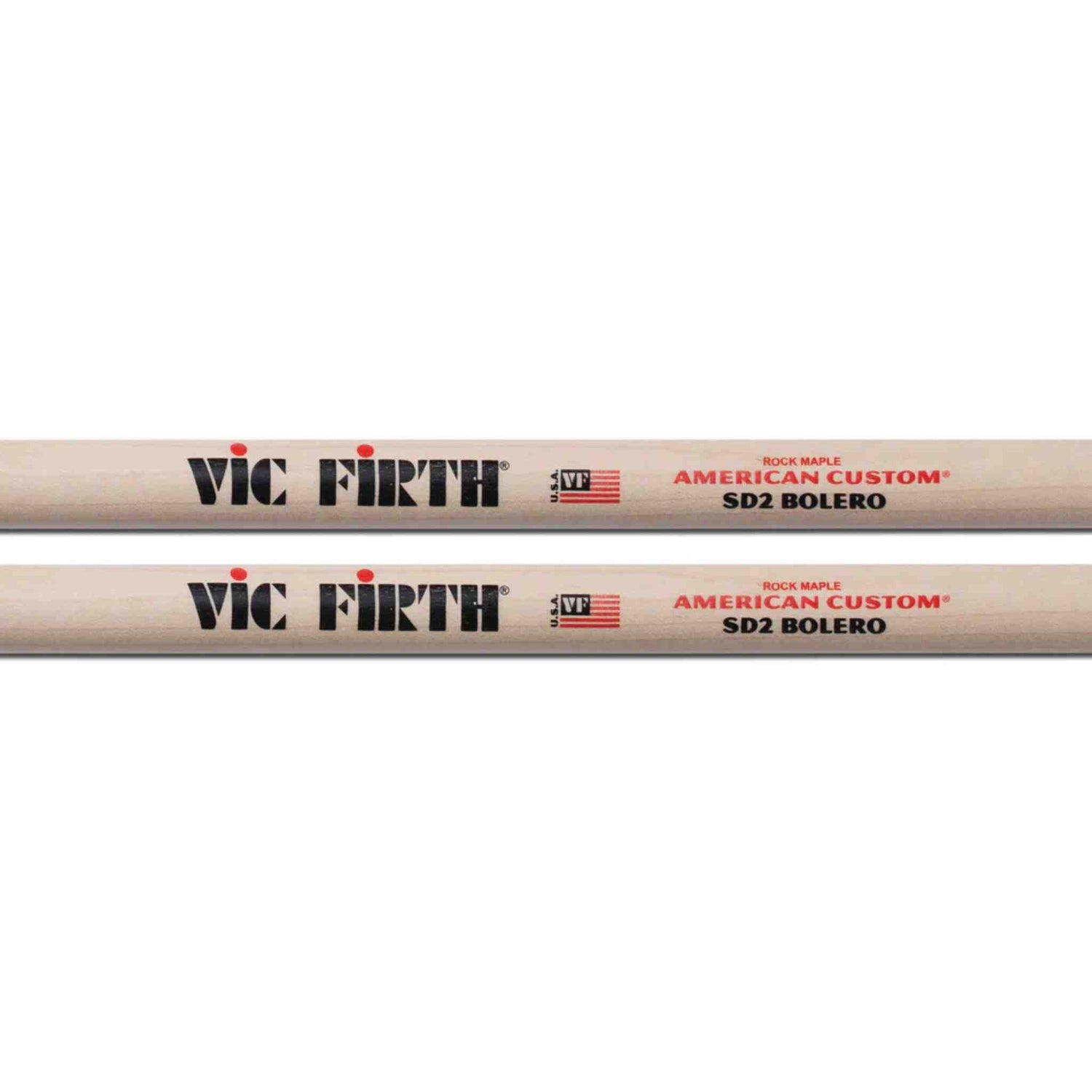 Vic Firth American Custom Bolero Maple Drumsticks - SD2 - Pair