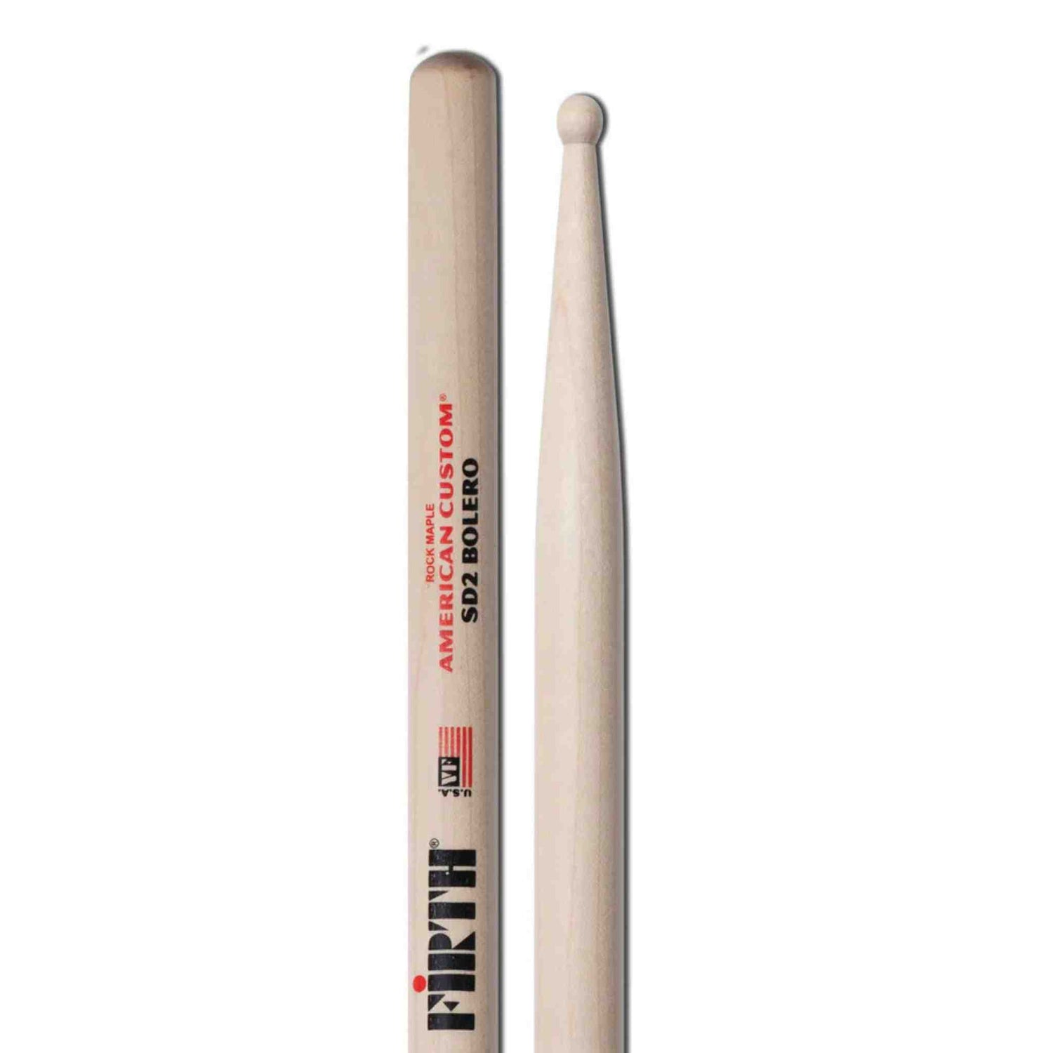 Vic Firth American Custom Bolero Maple Drumsticks - SD2 - Pair