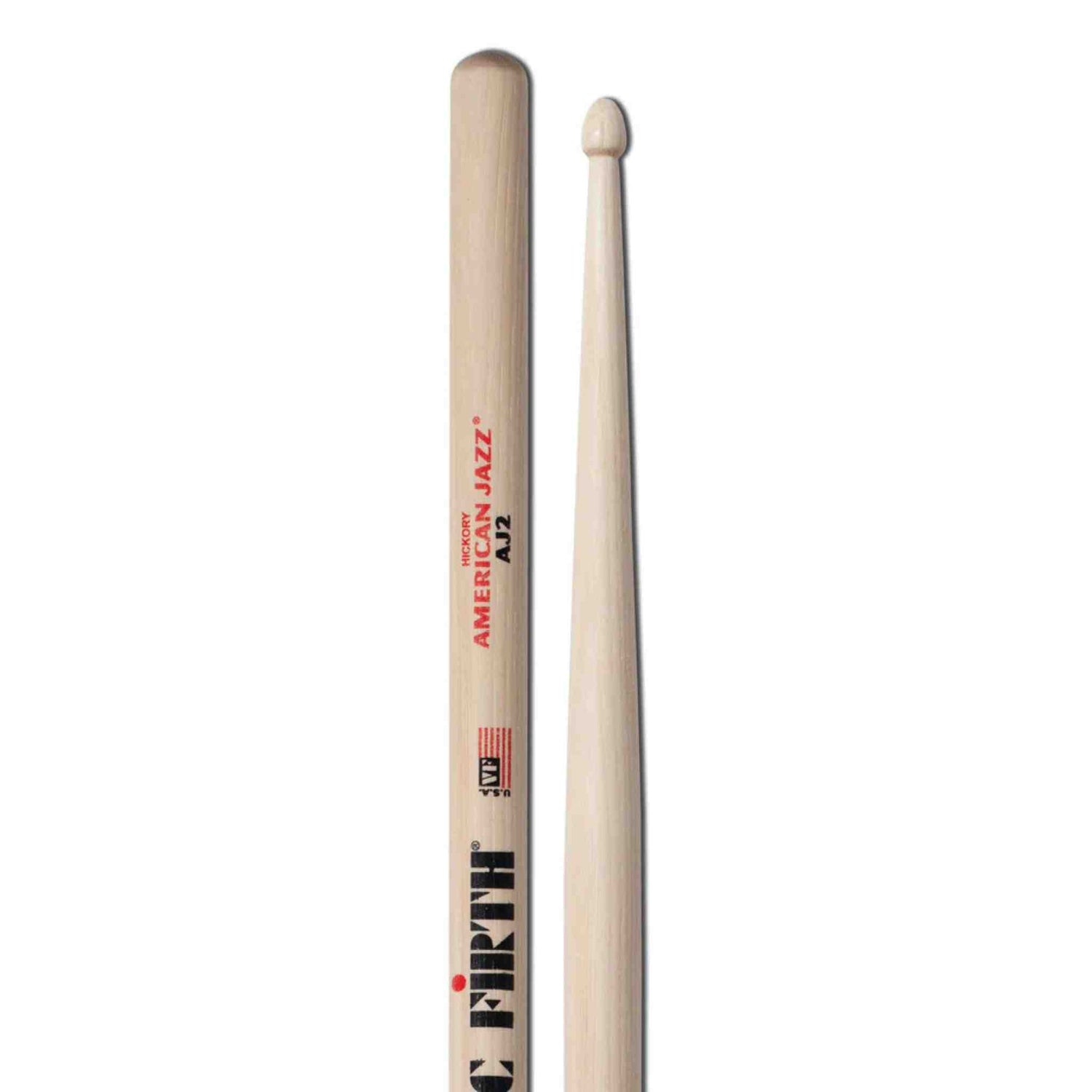 Vic Firth - American Jazz 2 Drumsticks - AJ2 - Hickory Tip
