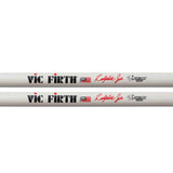 Vic Firth Corpsmaster Signature Series Snare Drumsticks - Ralphie Jr. - SRHJR - White