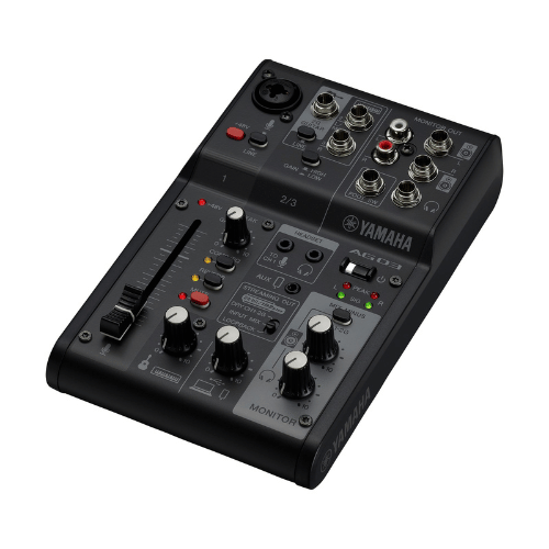 Yamaha AG03MK2 Live Streaming USB Mixer & Audio Interface - Black