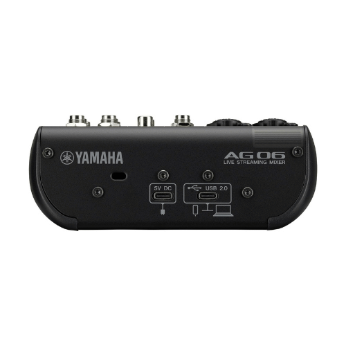Yamaha AG06MK2 6-Channel Live Streaming USB Mixer & Audio Interface - Black