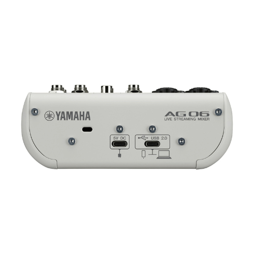 Yamaha AG06MK2 6-Channel Live Streaming USB Mixer & Audio Interface - White