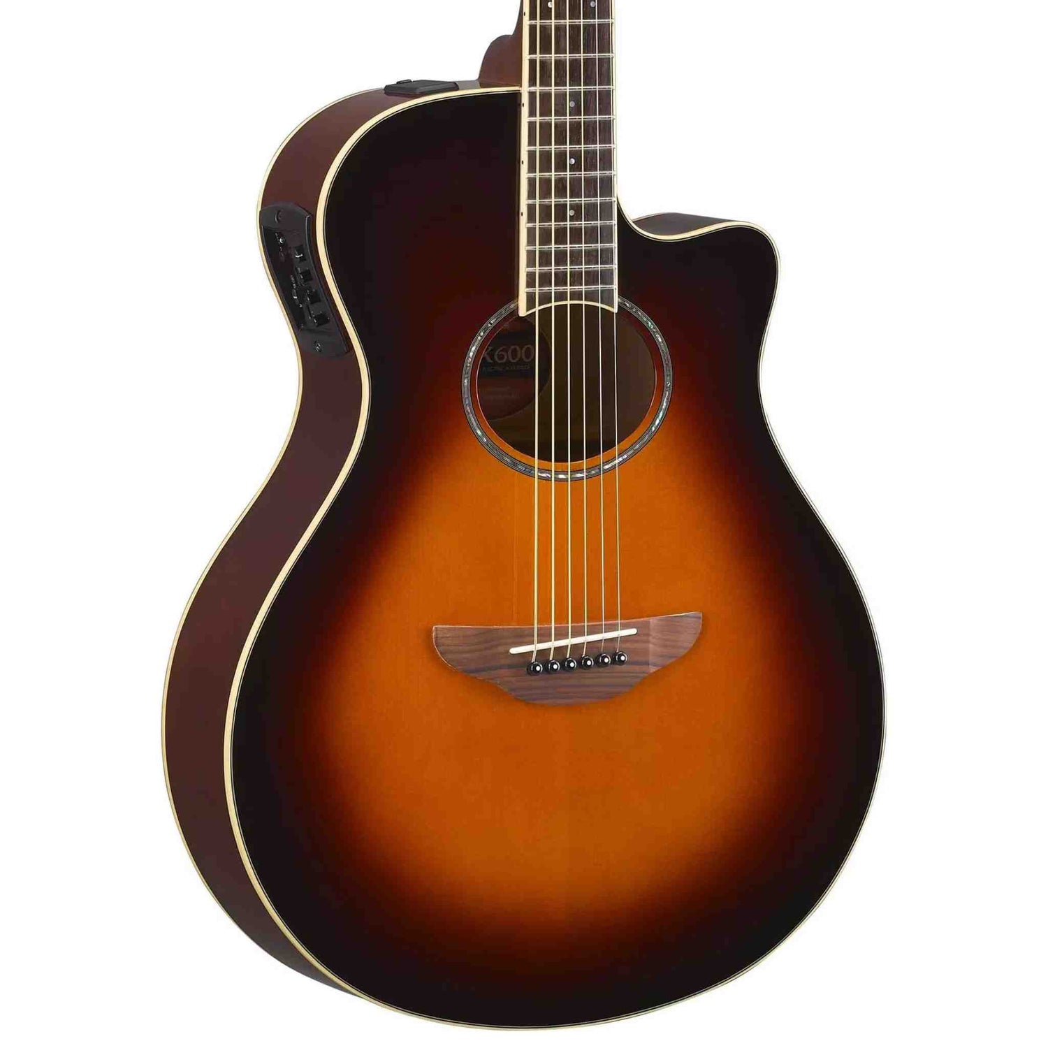 Yamaha APX600 Thinline Acoustic Electric Guitar - Old Violin Sunburst
