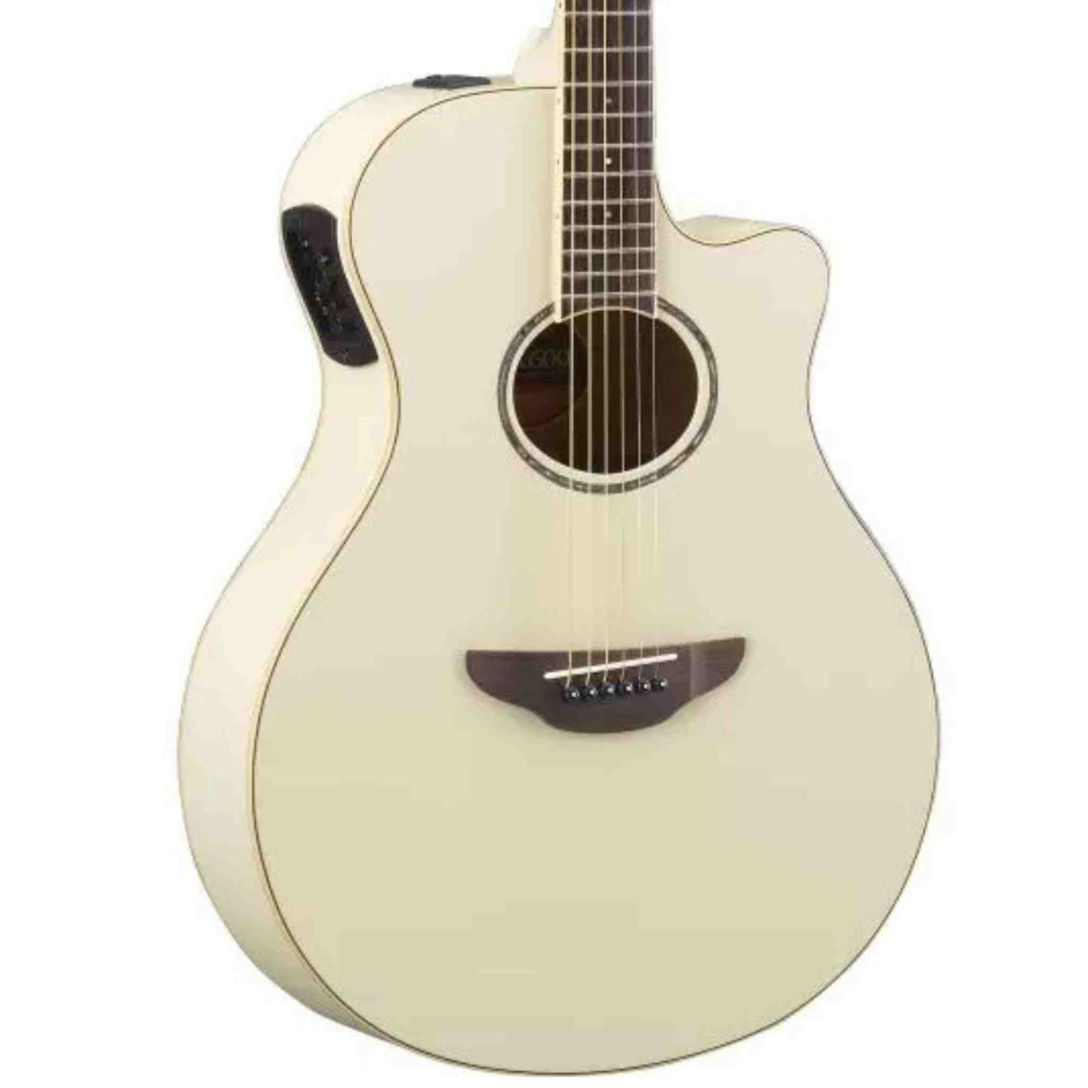 Yamaha APX600 Thinline Acoustic Electric Guitar - Vintage White