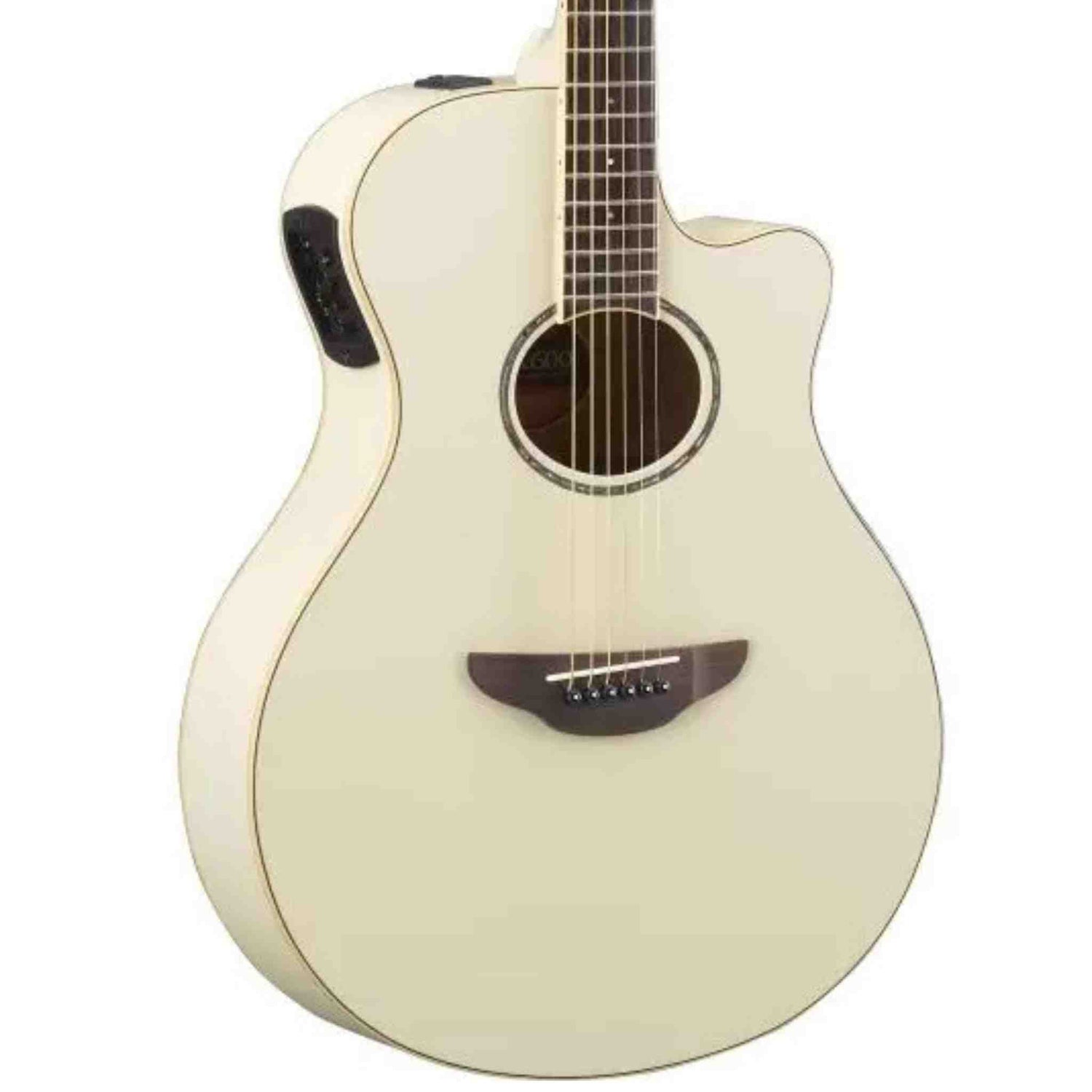 Yamaha APX600 Thinline Acoustic Electric Guitar - Vintage White