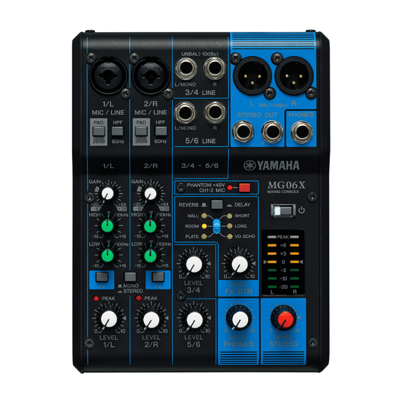 Yamaha MG06X 6-Channel Analog Mixer