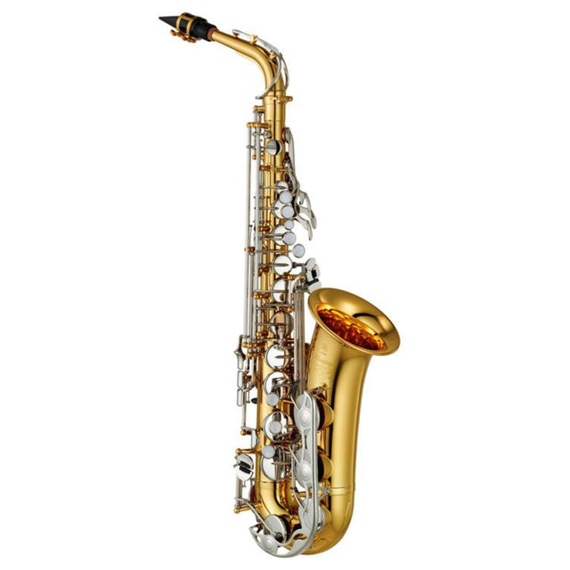 Gold Yamaha YAS-200ADII Alto saxophone on a white background