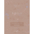 The image shows the cover of "YIRUMA SOLO," a piano music collection celebrating Yiruma’s 20th anniversary. It features original solo piano scores published by Faber Music. The cover has a minimalist design with a soft pink/beige background and pastel watercolor-like splotches. Text includes “YIRUMA,” “20th Anniversary,” “SOLO,” and “Collections of Piano Scores,” with the Faber Music logo at the bottom.